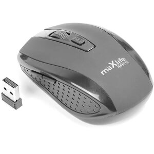 MAXLIFE HOME OFFICE MXHM-02 WIRELESS OPTICAL MOUSE 800/1000/1600 DPI BLACK