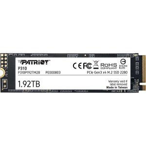 SSD PATRIOT P310P192TM28 P310 1.92TB NVME PCIE GEN3 X4 M.2 2280