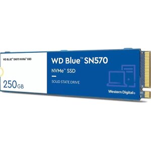 SSD WESTERN DIGITAL WDS250G3B0C BLUE SN570 250GB NVME M.2 2280 PCIE GEN3 X4