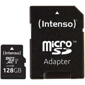 INTENSO 3423491 128GB MICRO SDXC UHS-I PREMIUM CLASS 10 + SD ADAPTER