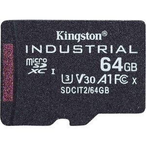 KINGSTON SDCIT2/64GBSP 64GB INDUSTRIAL MICRO SDXC UHS-I CLASS 10 U3 V30 A1