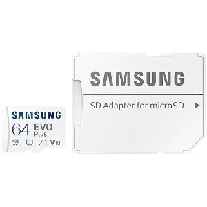 SAMSUNG MB-MC64KA/EU EVO PLUS 64GB MICRO SDXC 2021 UHS-I U1 V10 A1 + ADAPTER