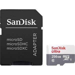 SANDISK SDSQUNR-256G-GN6TA ULTRA 256GB MICRO SDXC UHS-I CLASS 10 + SD ADAPTER