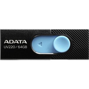 ADATA AUV220-64G-RBKBL UV220 64GB USB 2.0 FLASH DRIVE BLACK/BLUE