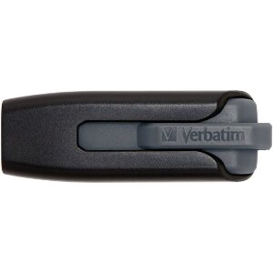 VERBATIM 49189 STORE 'N' GO V3 128GB USB 3.0 FLASH DRIVE GREY