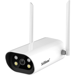 SRIHOME SH037 WIRELESS IP OUTDOOR CAMERA 1440P NIGHT VISION IP66 LED SPOTLIGHTS