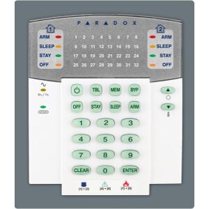 PARADOX K32RF 32-ZONE WIRELESS LED KEYPAD MODULE