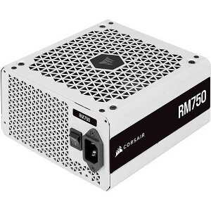 CORSAIR PSU RM750 2021 GOLD FULLY MODULAR ZERO RPM MODE WHITE 750W