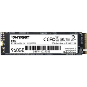 SSD PATRIOT P310P960GM28 P310 960GB NVME PCIE GEN3 X4 M.2 2280