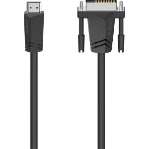 HAMA 205018 CABLE HAMA 205018 HDMI PLUG - DVI/D PLUG 1.5 M SHIELDED