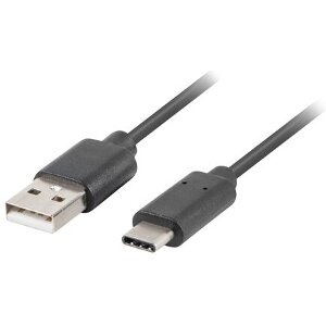 LANBERG CABLE USB 2.0 TYPE-C(M) - A(M) 0.5M BLACK