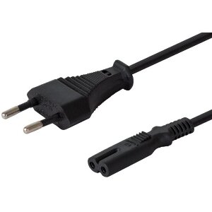 SAVIO CL-105 POWER CABLE PLUG A 2-PIN - PLUG B EURO 3M BLACK