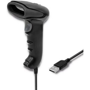 QOLTEC LASER BARCODE READER 1D USB BLACK