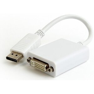 CABLEXPERT A-DPM-DVIF-03-W DISPLAYPORT V.1.2 TO DUAL-LINK DVI ADAPTER CABLE WHITE