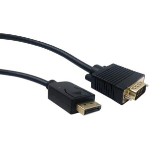 CABLEXPERT CCP-DPM-VGAM-6 DISPLAYPORT TO VGA ADAPTER CABLE BLACK 1.8M