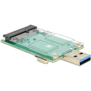 DELOCK 62681 CONVERTER USB 3.0 TYPE-A MALE > MSATA FULL SIZE