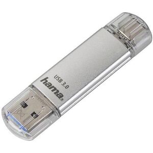 HAMA 124161 C-LAETA FLASH PEN 16GB USB 3.1/USB3.0 TYPE-C SILVER