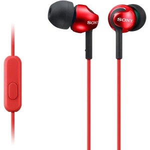 SONY MDR-EX110AP IN-EAR HEADPHONES RED