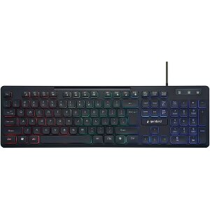 GEMBIRD KB-UML-02 RAINBOW BACKLIGHT MULTIMEDIA KEYBOARD, BLACK, US LAYOUT