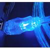 AKASA USB-18-BL-NSBL USB DATA FLASH CABLE BLUE 1.8M A-MALE/B-MALE WITH EL STRING
