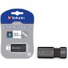VERBATIM 49064 32GB USB 2.0 DRIVE STORE N GO PINSTRIPE BLACK