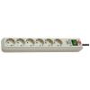 BRENNENSTUHL ECO LINE 6 SOCKET WHITE ΜΕ ΔΙΑΚΟΠΤΗ