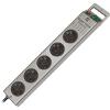 BRENNENSTUHL SUPER SOLID LINE 5 SOCKET SILVER