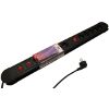MACLEAN MCE10 10-SOCKET POWER STRIP WITH 2 SWITCHES 1.5M BLACK ΜΕ ΔΙΑΚΟΠΤΗ
