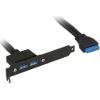 INLINE SLOT PLATE WITH 2XUSB3.0 CONNECTIONS TO INTERNAL USB3.0