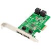 DAWICONTROL DC-624E 4-CHANNEL SATA 6G RAID 5 PCIE 2.0 X2 CONTROLLER BULK