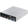 AKASA AK-ICR-17 5-PORT USB3.0 CARD READER WITH ESATA AND USB PANEL 3.5'' BLACK
