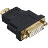 HAMA 34036 COMPACT ADAPTER HDMI PLUG - DVI-D SOCKET GOLD-PLATED BLACK