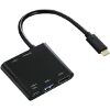 HAMA 135729 4-IN-1 USB-C MULTIPORT ADAPTER FOR 2X USB 3.1, HDMI AND USB-C (DATA)