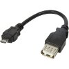 LOGILINK AU0030 USB 2.0 ADAPTER CABLE MICRO B MALE TO USB A FEMALE 6CM BLACK