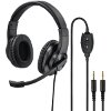 HAMA 139925 HS-P300 PC OFFICE HEADSET, STEREO, BLACK