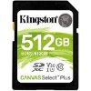 KINGSTON SDS2/512GB 512GB SDXC CANVAS SELECT PLUS 100R C10 UHS-I U3 V30