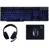 REBELTEC WIRED GAMING SET KEYBOARD + HEADPHONES + MOUSE + MOUSE PAD SHERMAN