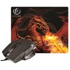 REBELTEC MOUSE + MOUSE PAD RED DRAGON