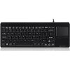 PERIXX PERIBOARD-515 H PLUS WIRED MINI USB KEYBOARD WITH TOUCHPAD AND 2 HUBS