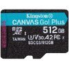 KINGSTON SDCG3/512GBSP CANVAS GO PLUS 512GB MICRO SDXC CLASS 10 UHS-I U3 V30 A2