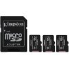 KINGSTON SDCS2/64GB-3P1A CANVAS SELECT PLUS 64GB MICRO SDXC 100R A1 C10 THREE PACK + SD ADAPTER