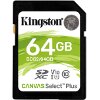 KINGSTON SDS2/64GB 64GB SDXC CANVAS SELECT PLUS 100R C10 UHS-I U1 V10