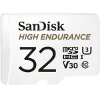 SANDISK SDSQQNR-032G-GN6IA HIGH ENDURANCE 32GB MICRO SDHC U3 V30 CLASS 10 WITH ADAPTER