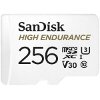 SANDISK SDSQQNR-256G-GN6IA HIGH ENDURANCE 256GB MICRO SDXC U3 V30 CLASS 10 WITH ADAPTER