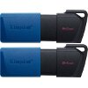 KINGSTON DTXM/64GB-2P DATATRAVELER EXODIA M 64GB USB 3.2 FLASH DRIVE 2 PACK