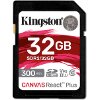 KINGSTON SDR2/32GB CANVAS REACT PLUS 32GB SDHC CLASS 10 UHS-II U3 V90