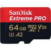 SANDISK SDSQXCU-064G-GN6MA EXTREME PRO 64GB MICRO SDXC UHS-I U3 V30 A2 WITH ADAPTER