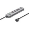 QOLTEC 50272 SURGE PROTECTOR 5 SOCKETS 3M ΜΕ ΔΙΑΚΟΠΤΗ