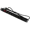 QOLTEC 53995 OVERVOLTAGE POWER STRIP FOR RACK 19