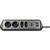 BRENNENSTUHL 1153590410 ESTILO CORNER 4-WAY EXTENSION LEAD SILVER/BLACK
